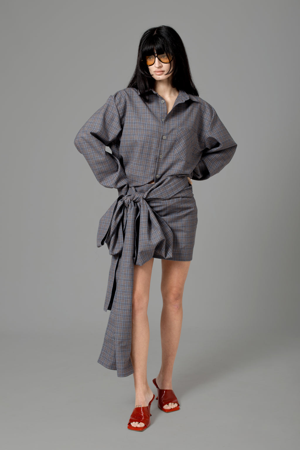 LIGHT GREY WOOL SHIRT