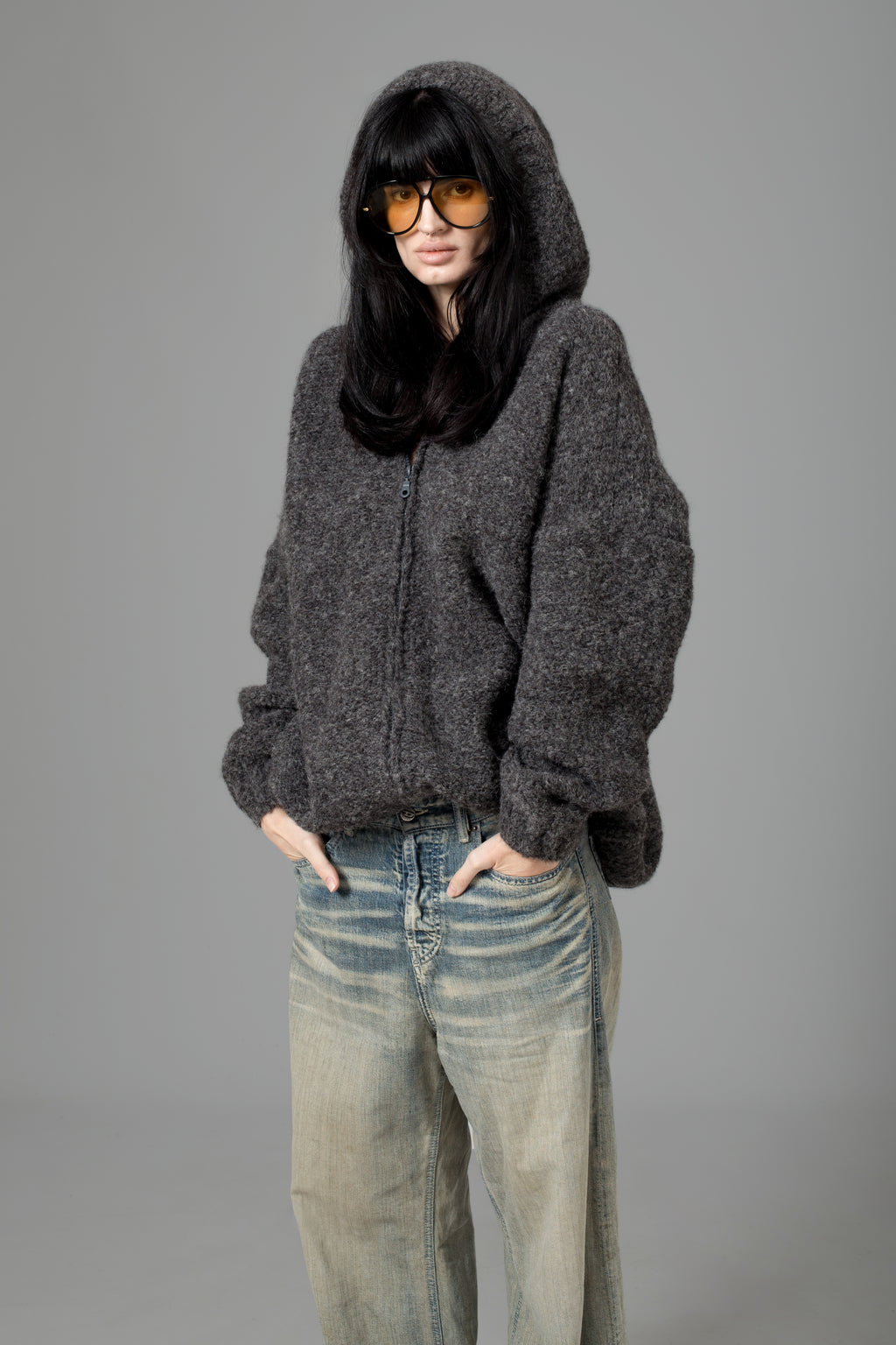 ALPACA ZIP HOODIE