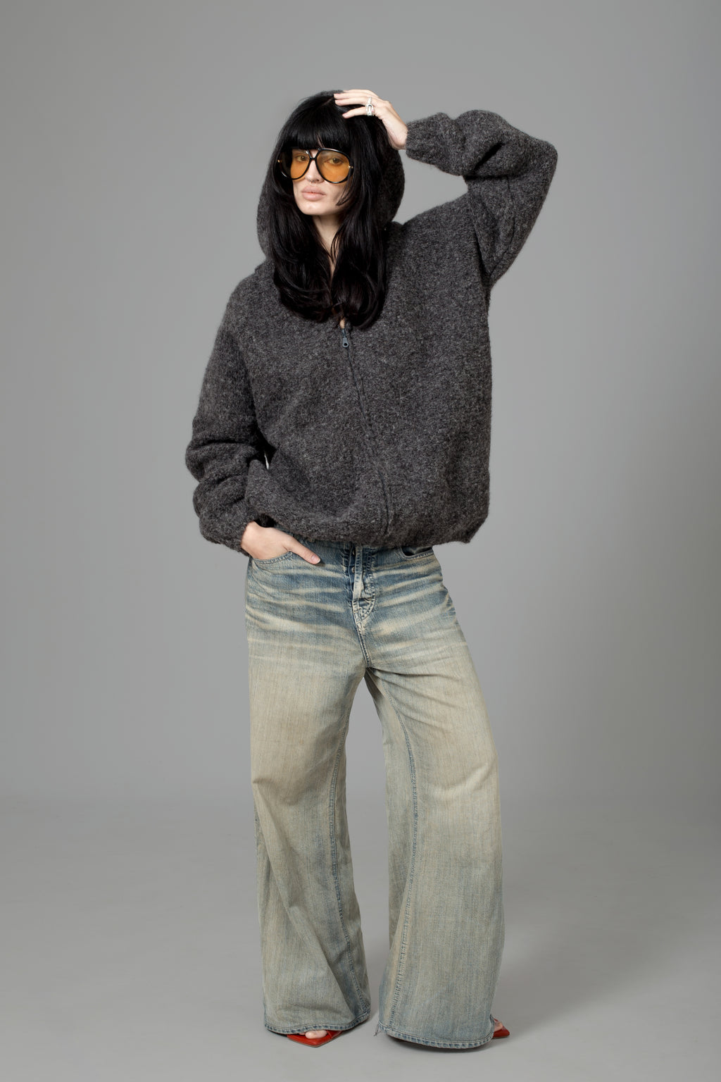 ALPACA ZIP HOODIE