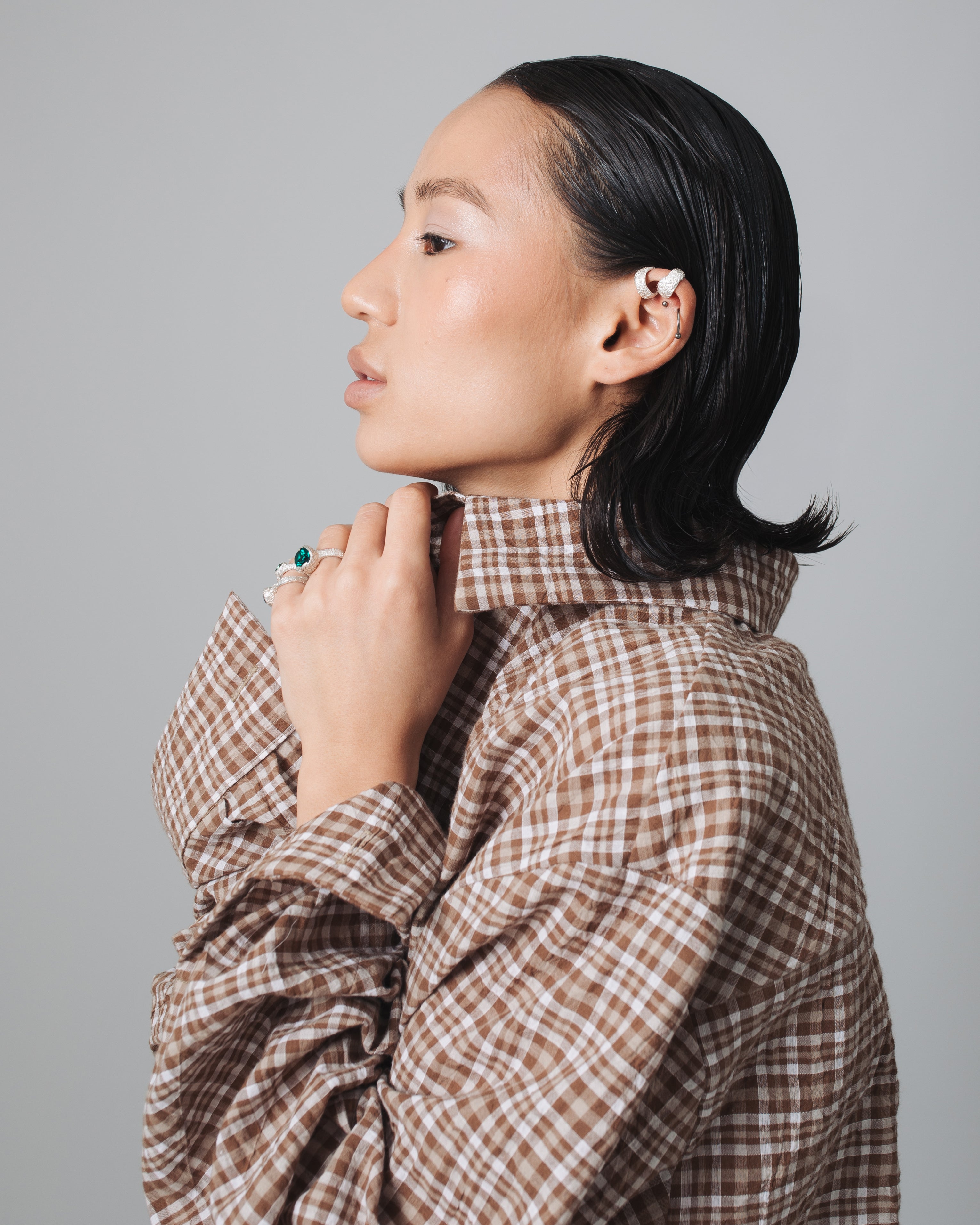 BEIGE COTTON SHIRT