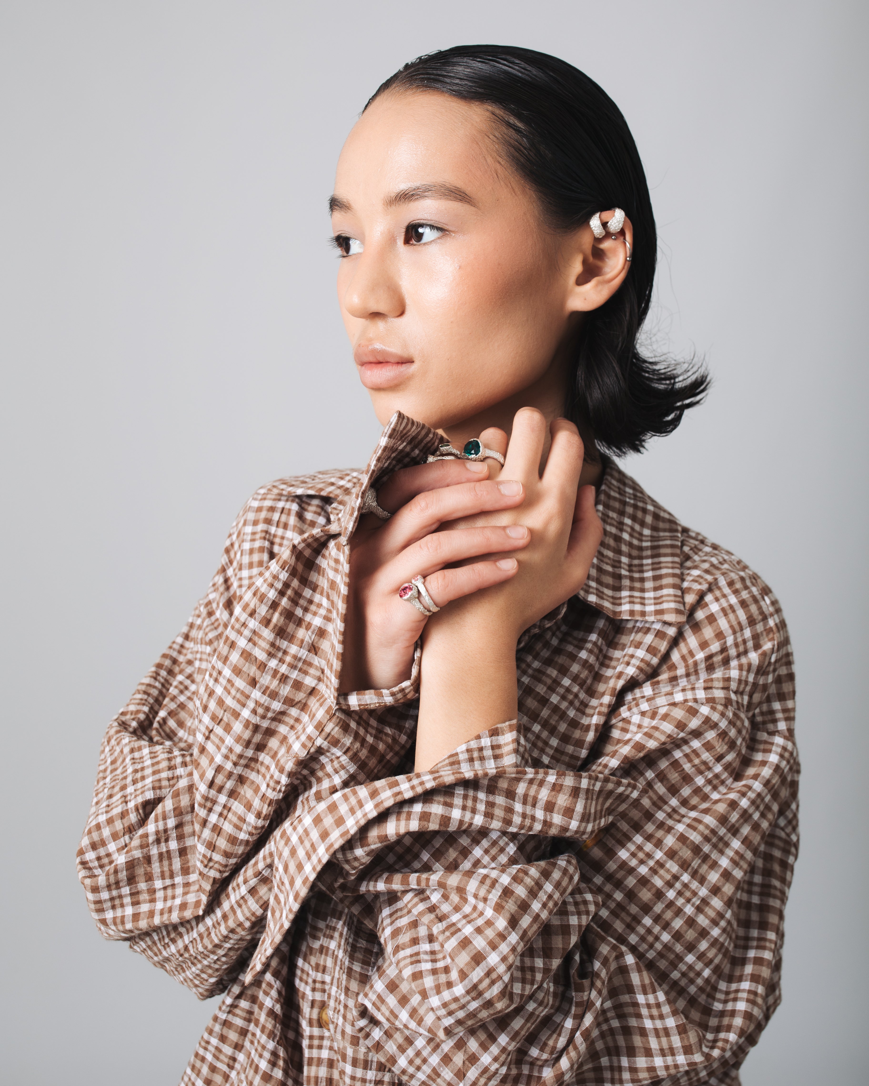 BEIGE COTTON SHIRT